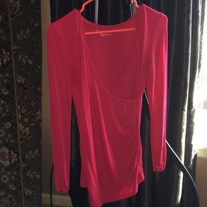 Small gap maternity wrap top